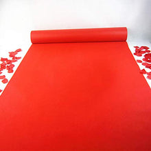Load image into Gallery viewer, 5M 10M Wedding Party Carpet Rug Aisle Runner Red White Decoration non-woven fabric for Outdoor Beach Weddings Thickness:0.8 mm
